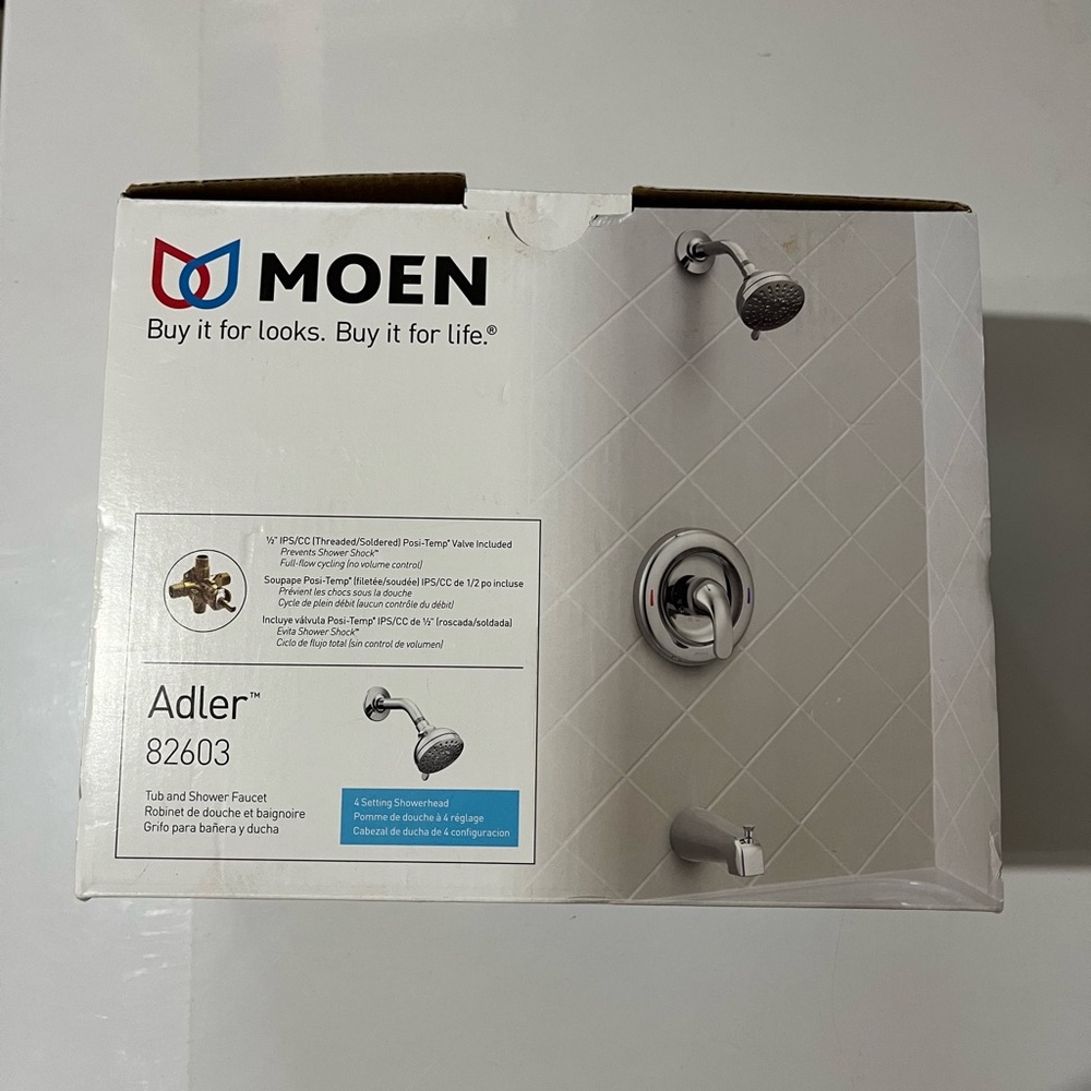 Moen Adler Tub and Shower Faucet